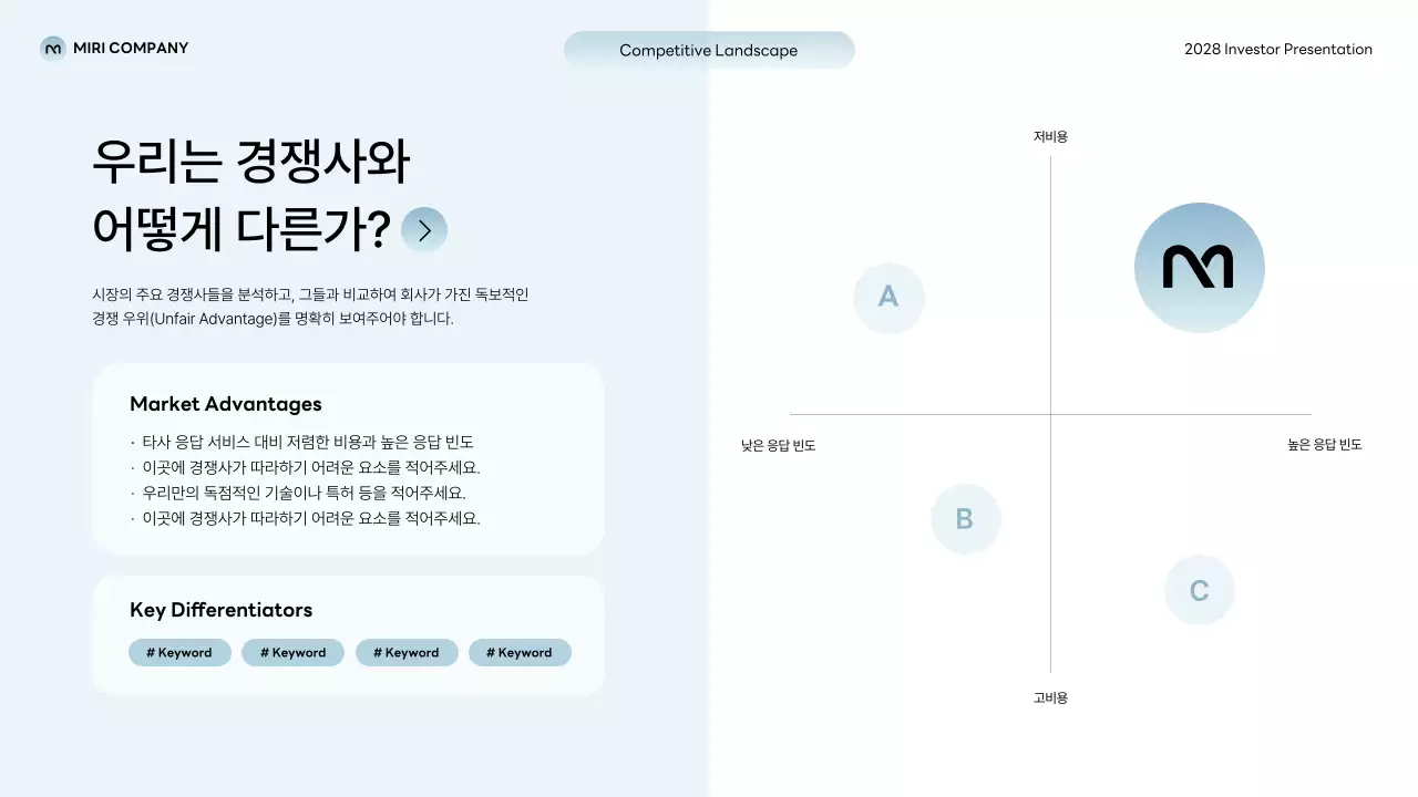 회색 모던 스타트업 정보 전달