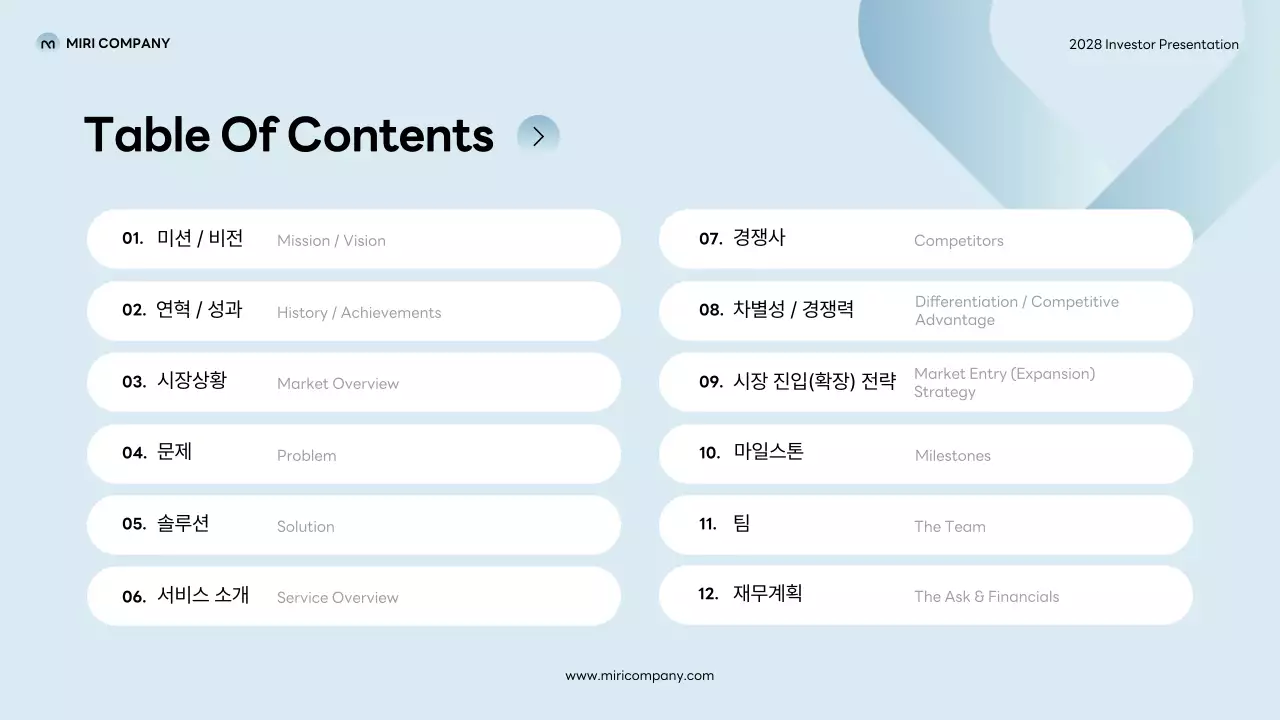 회색 모던 스타트업 정보 전달