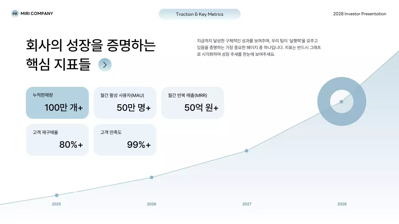 회색 모던 스타트업 정보 전달