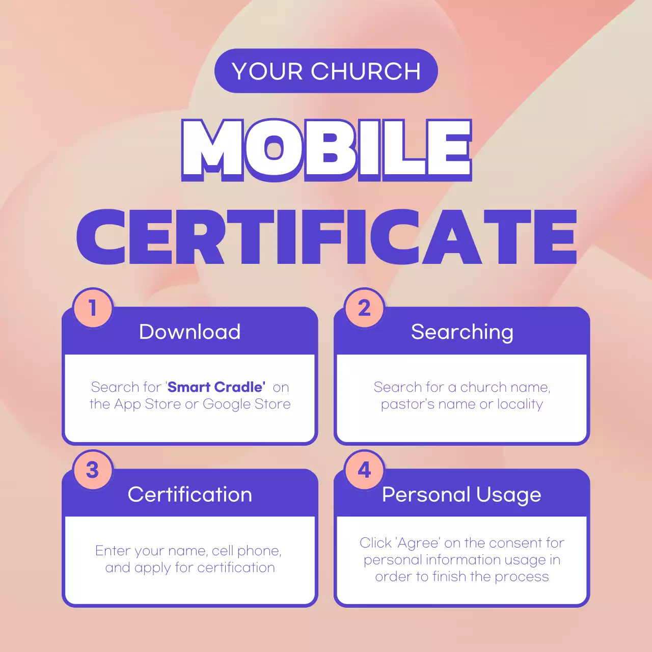 Pink Modern Mobile Certificate Guide Instagram Post
