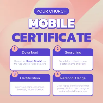 Pink Modern Mobile Certificate Guide Instagram Post