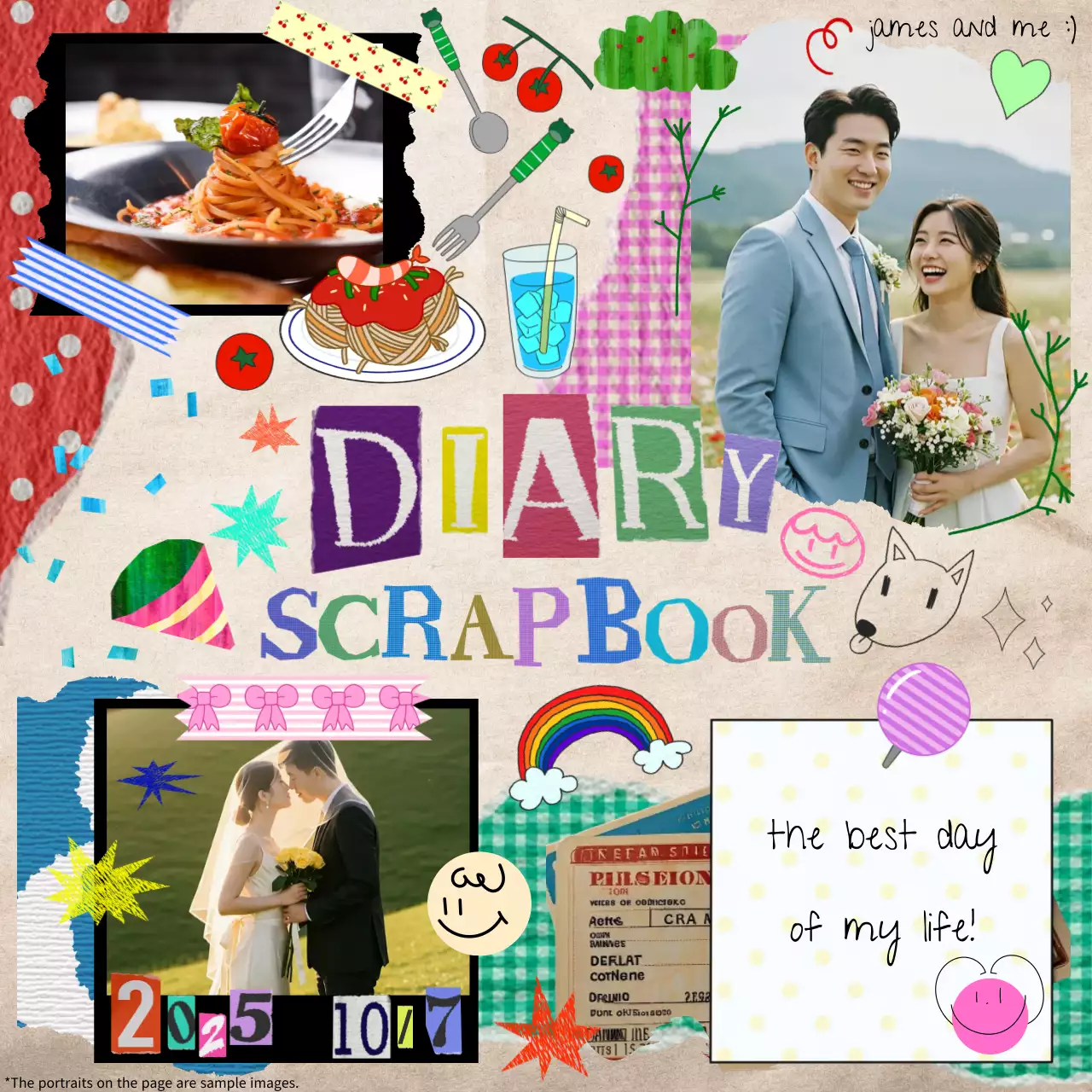 연보라 아기자기한 결혼 다꾸