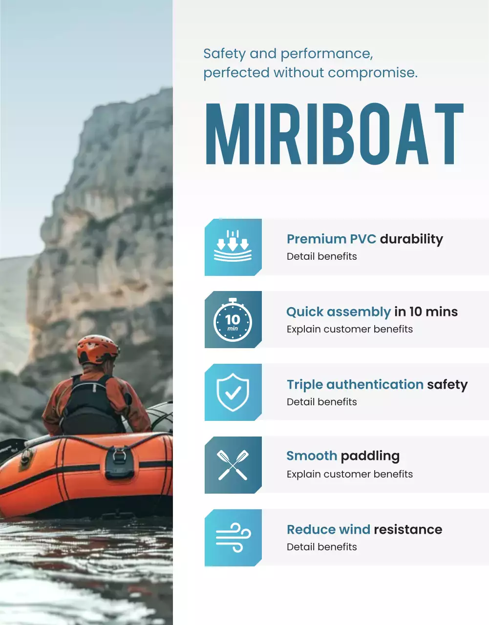 blue modern inflatable advertisement