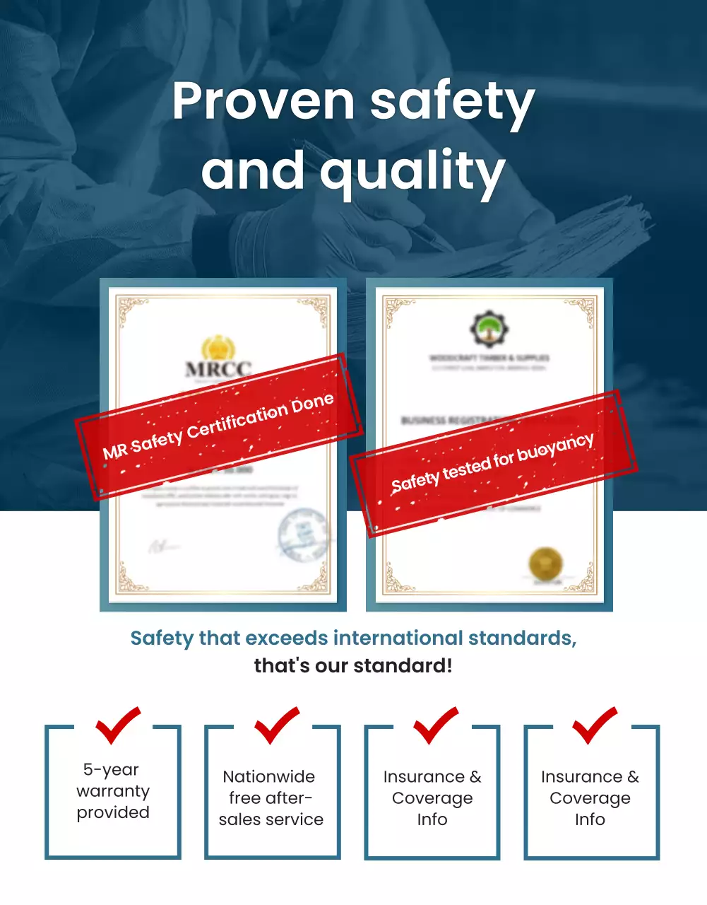 blue modern inflatable advertisement