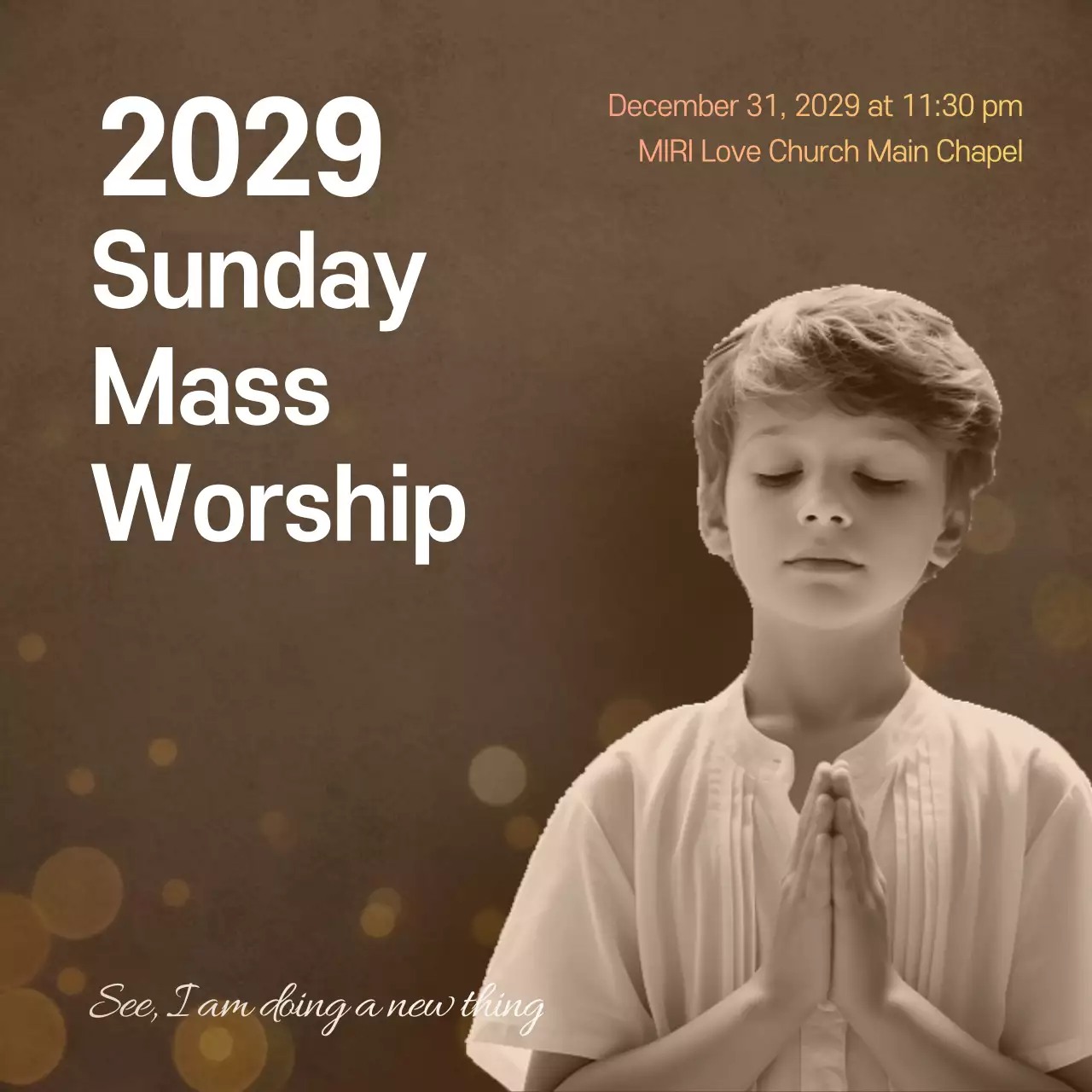 Grey Minimal Worship Invitation Instagram Post