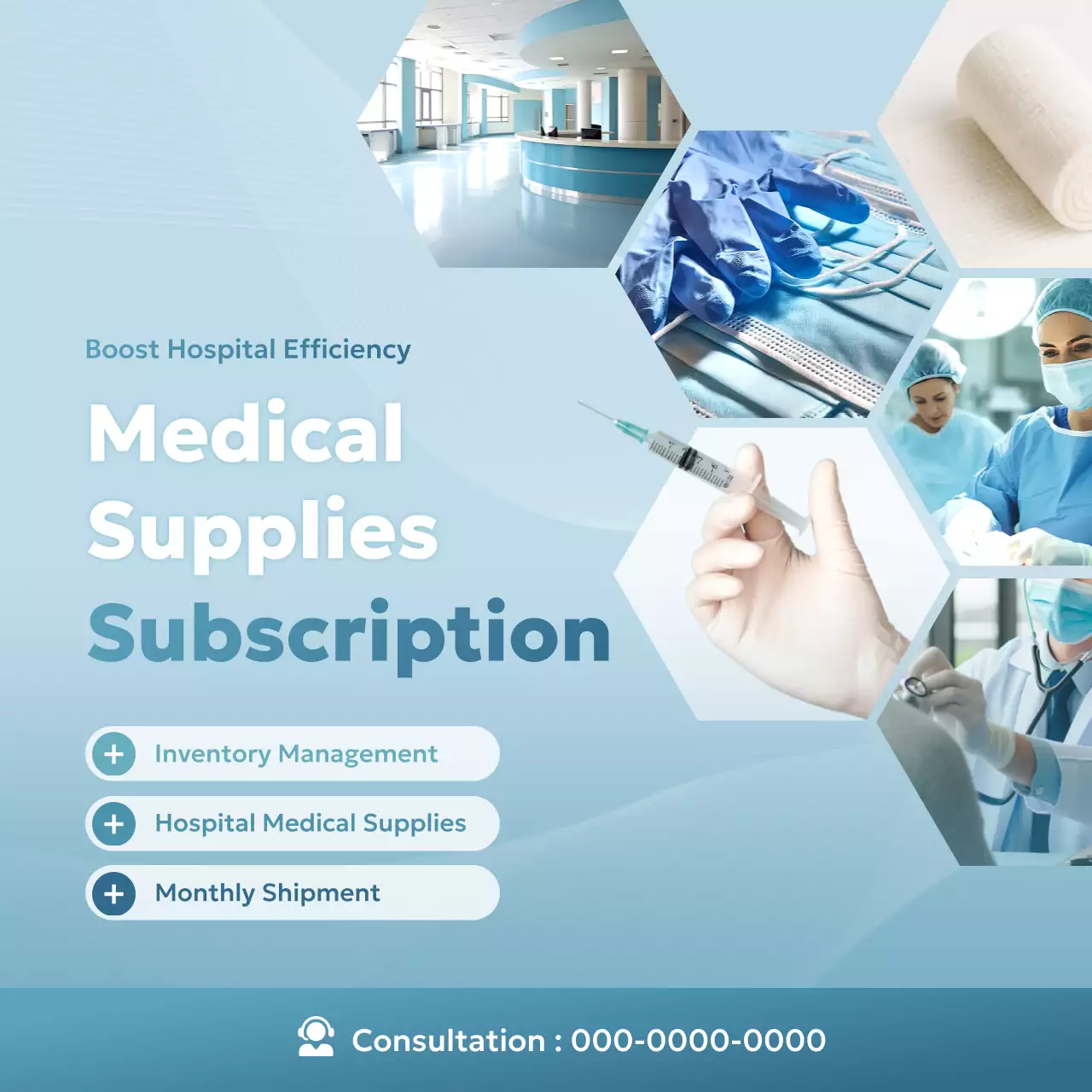 promosi medis modern biru