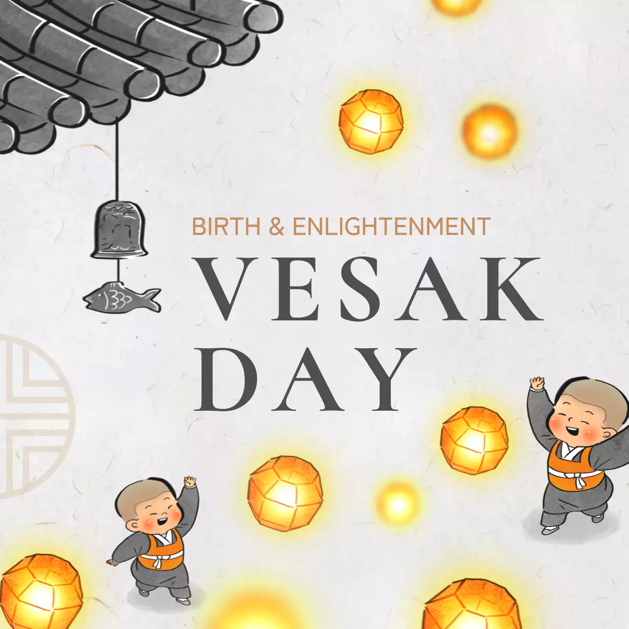 Orange Traditional Festival Announcement Instagram Post