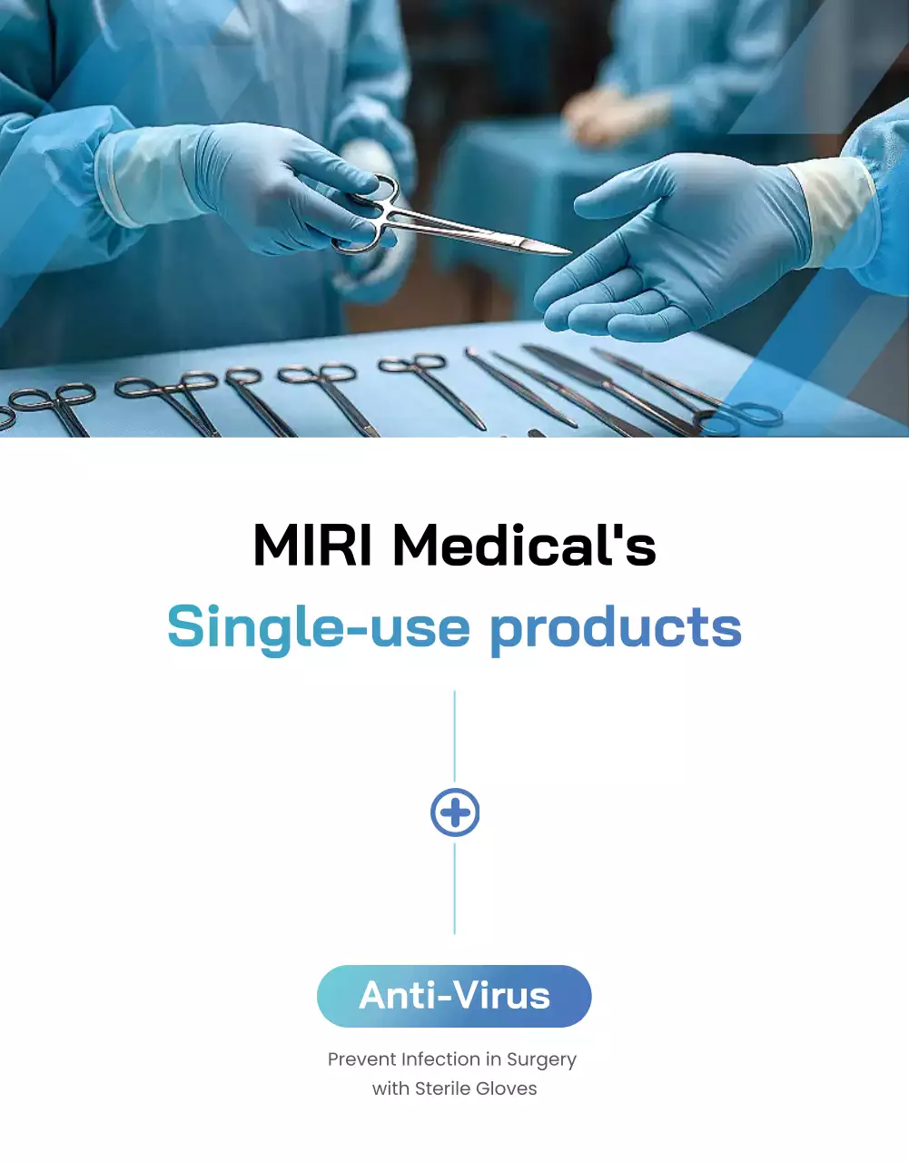 blue modern medical promotion