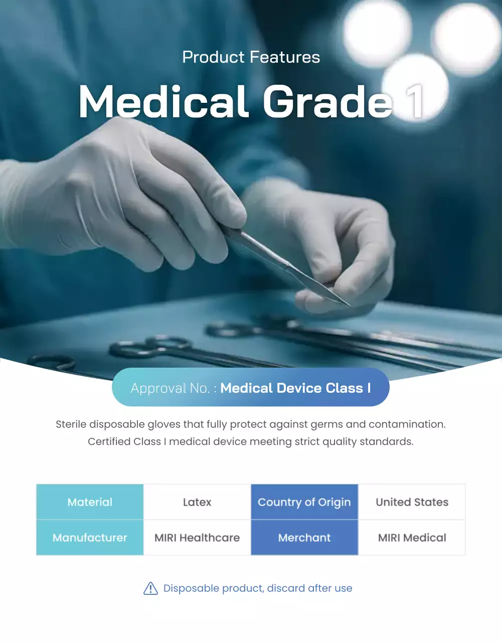 blue modern medical promotion