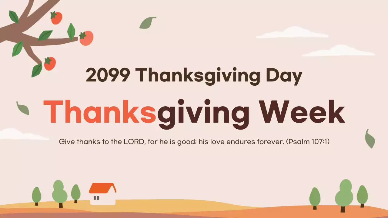 Pengumuman Thanksgiving Tradisional Beige Gambar Mini YouTube