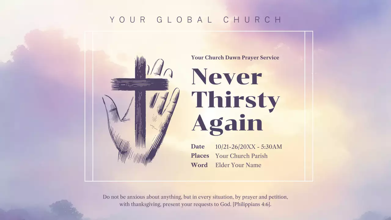 Beige Traditional Church Event Announcement YouTube Thumbnail