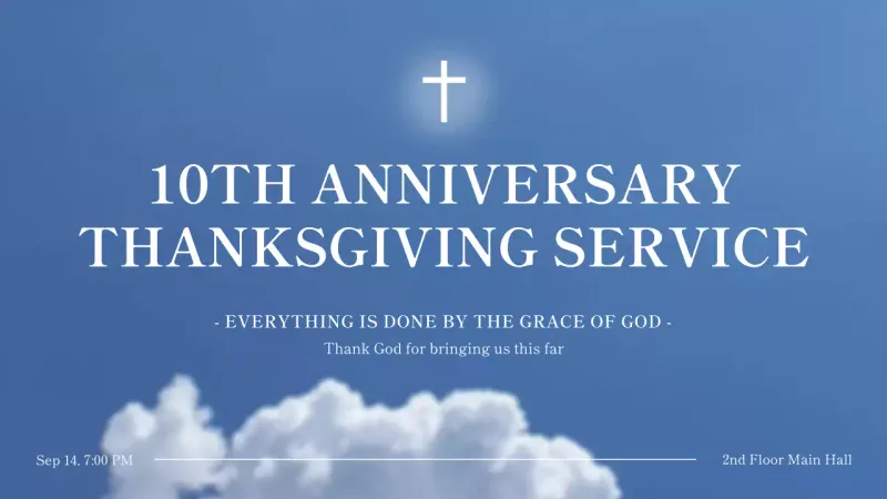 Pengumuman Thanksgiving Tradisional Biru Gambar Mini YouTube