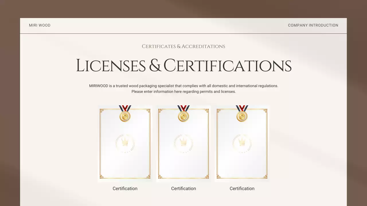 brown minimal business information