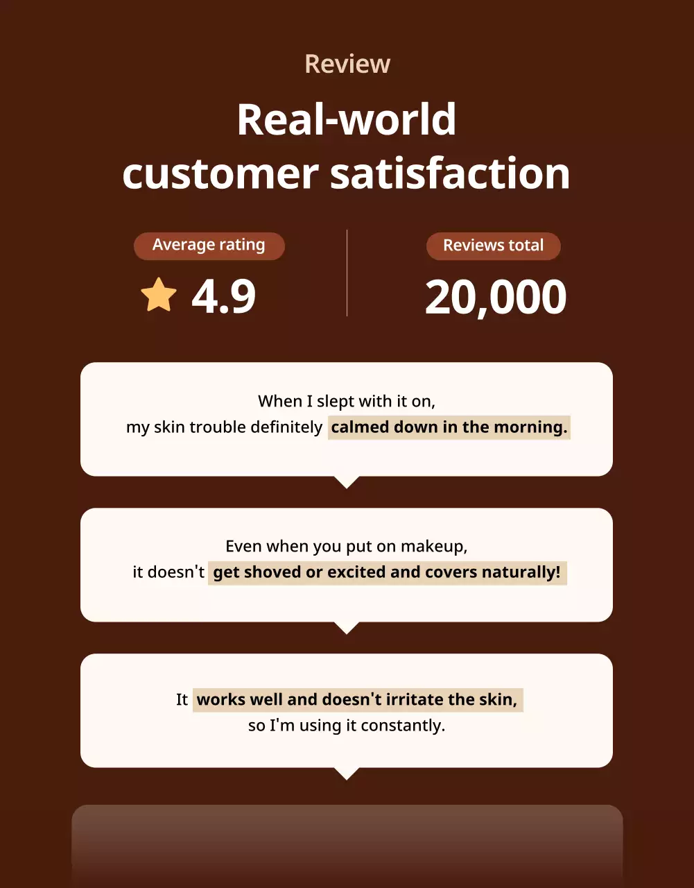 iklan perawatan kulit modern berwarna krem