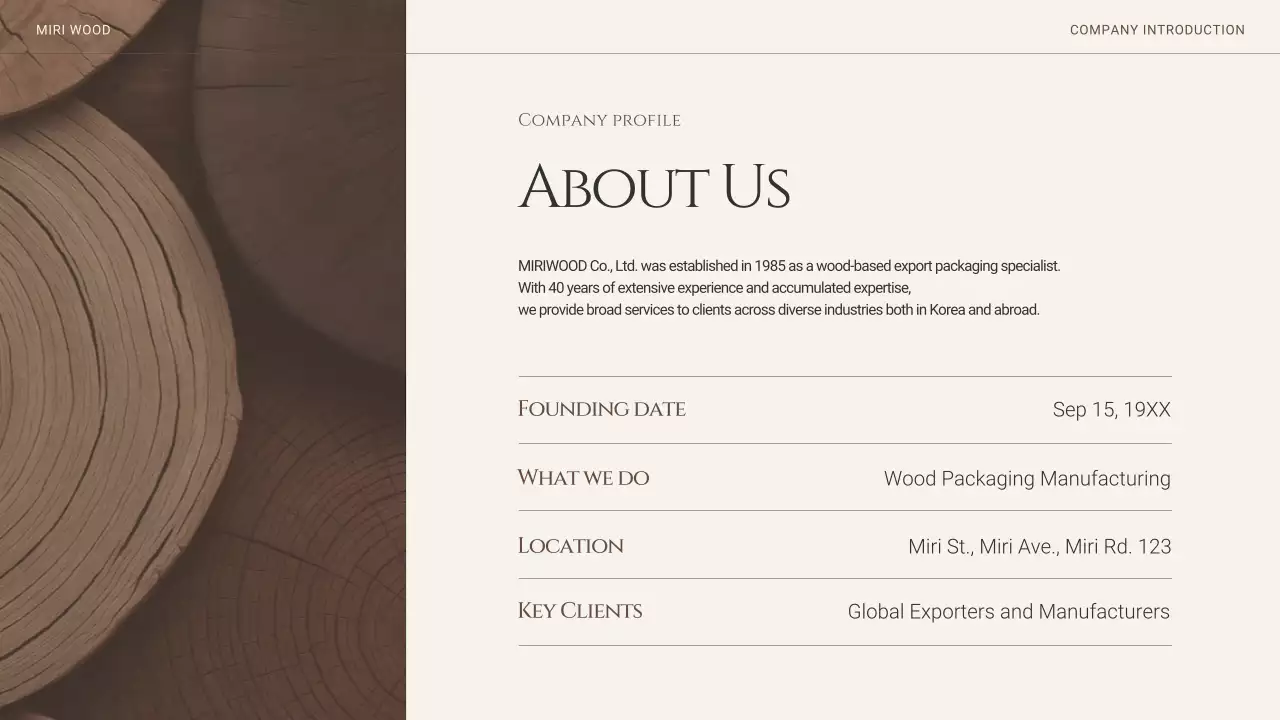 brown minimal business information