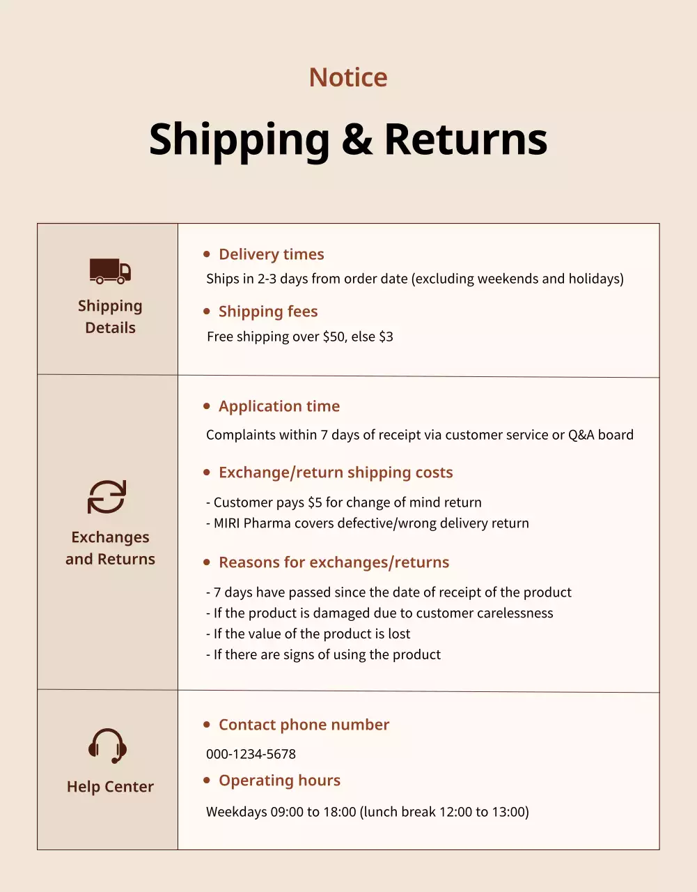 iklan perawatan kulit modern berwarna krem