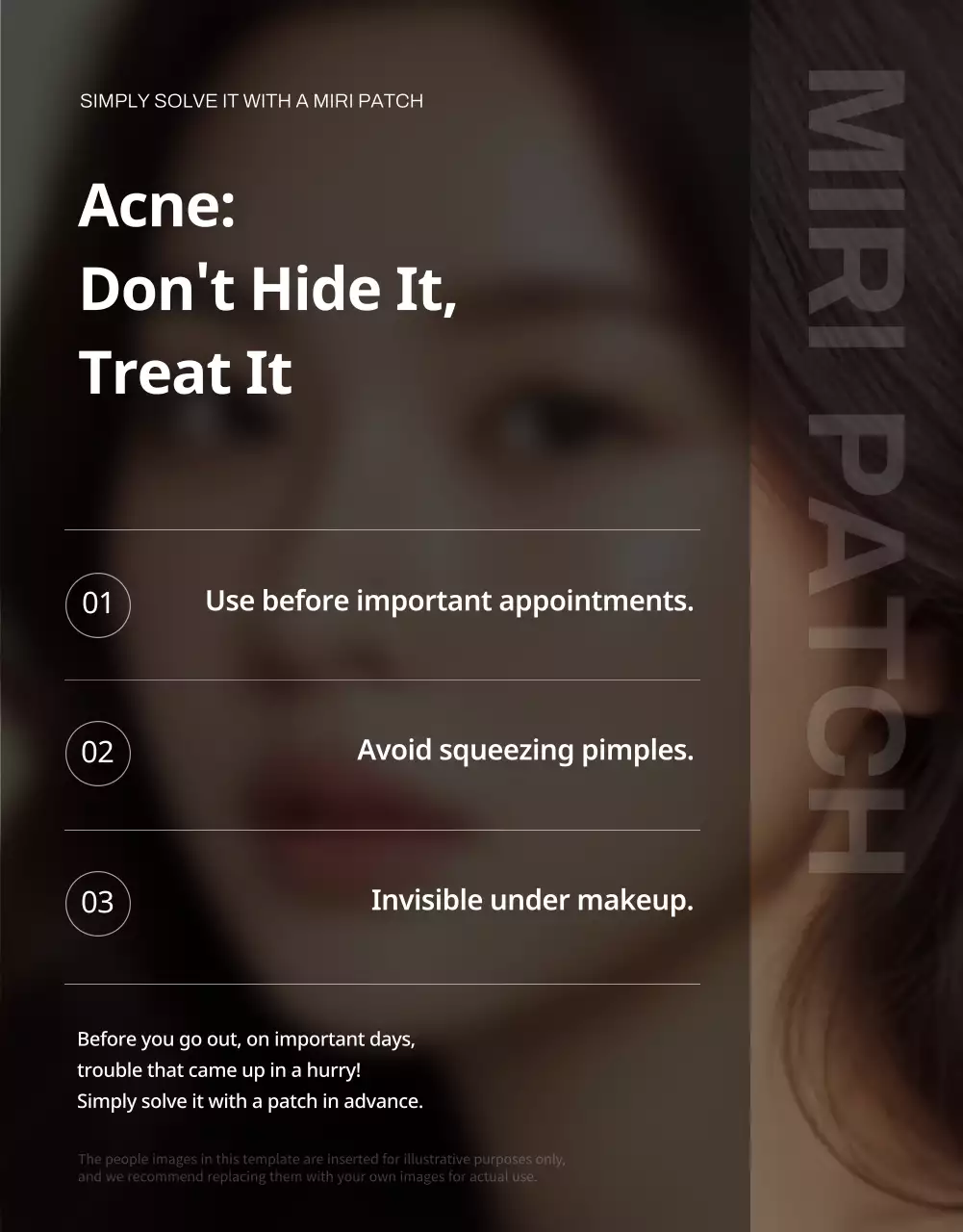 iklan perawatan kulit modern berwarna krem