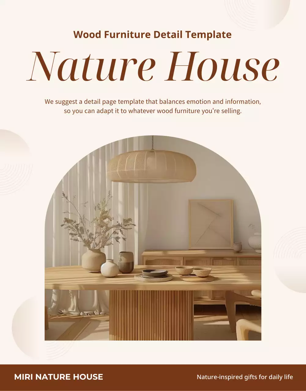 beige minimalist furniture template