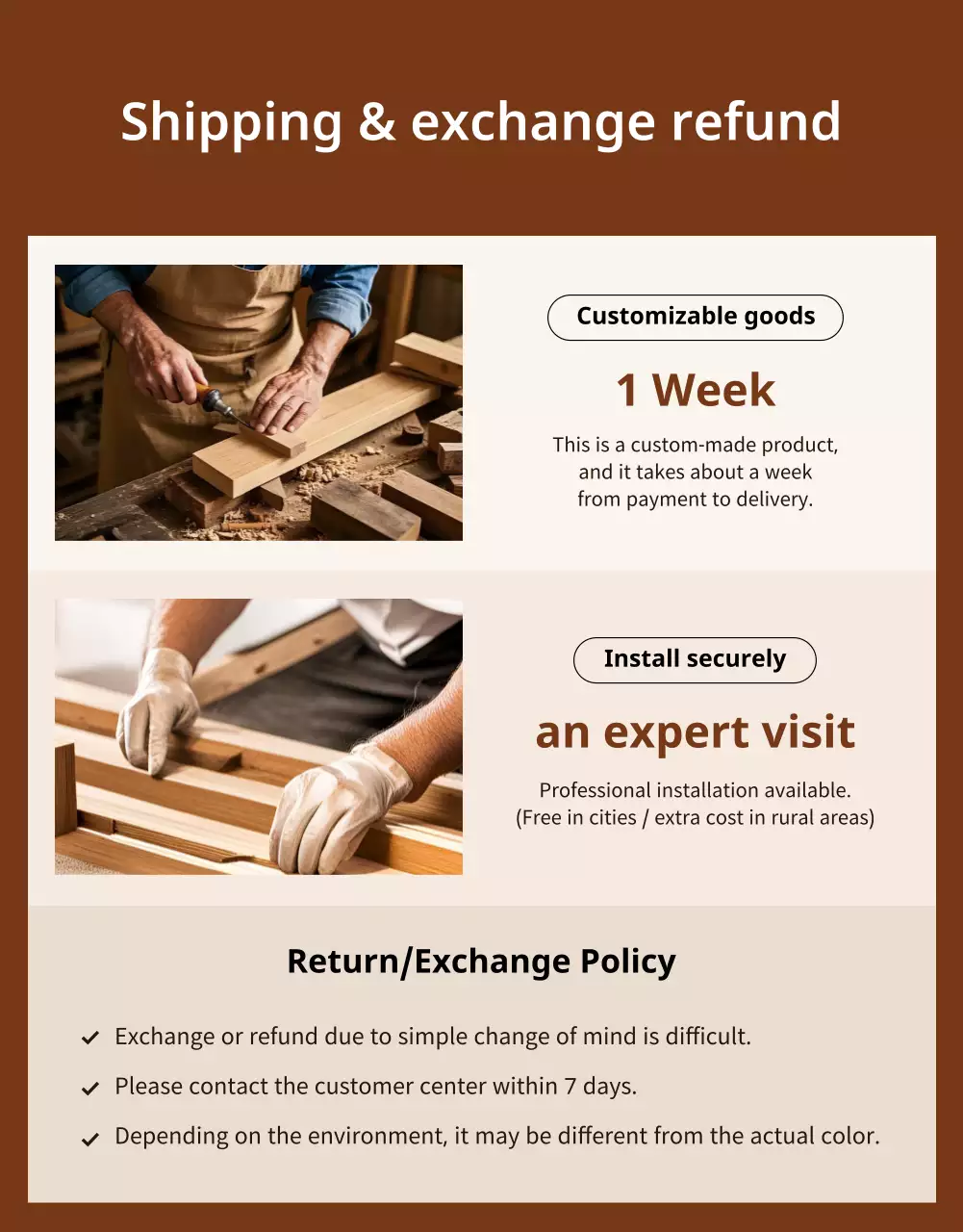 beige minimalist furniture template