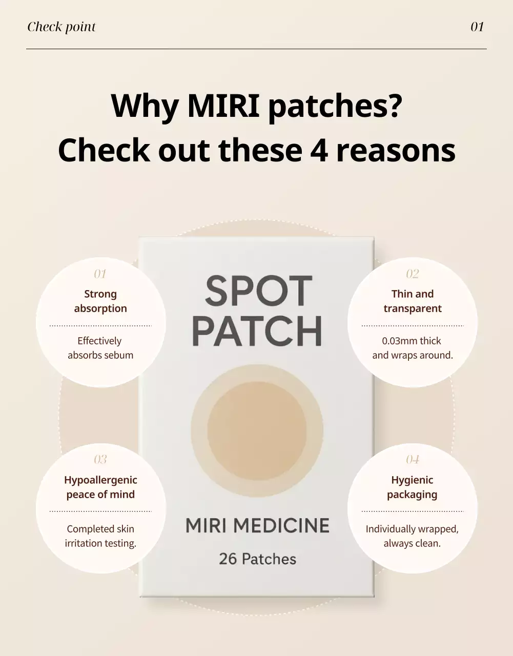 iklan perawatan kulit modern berwarna krem