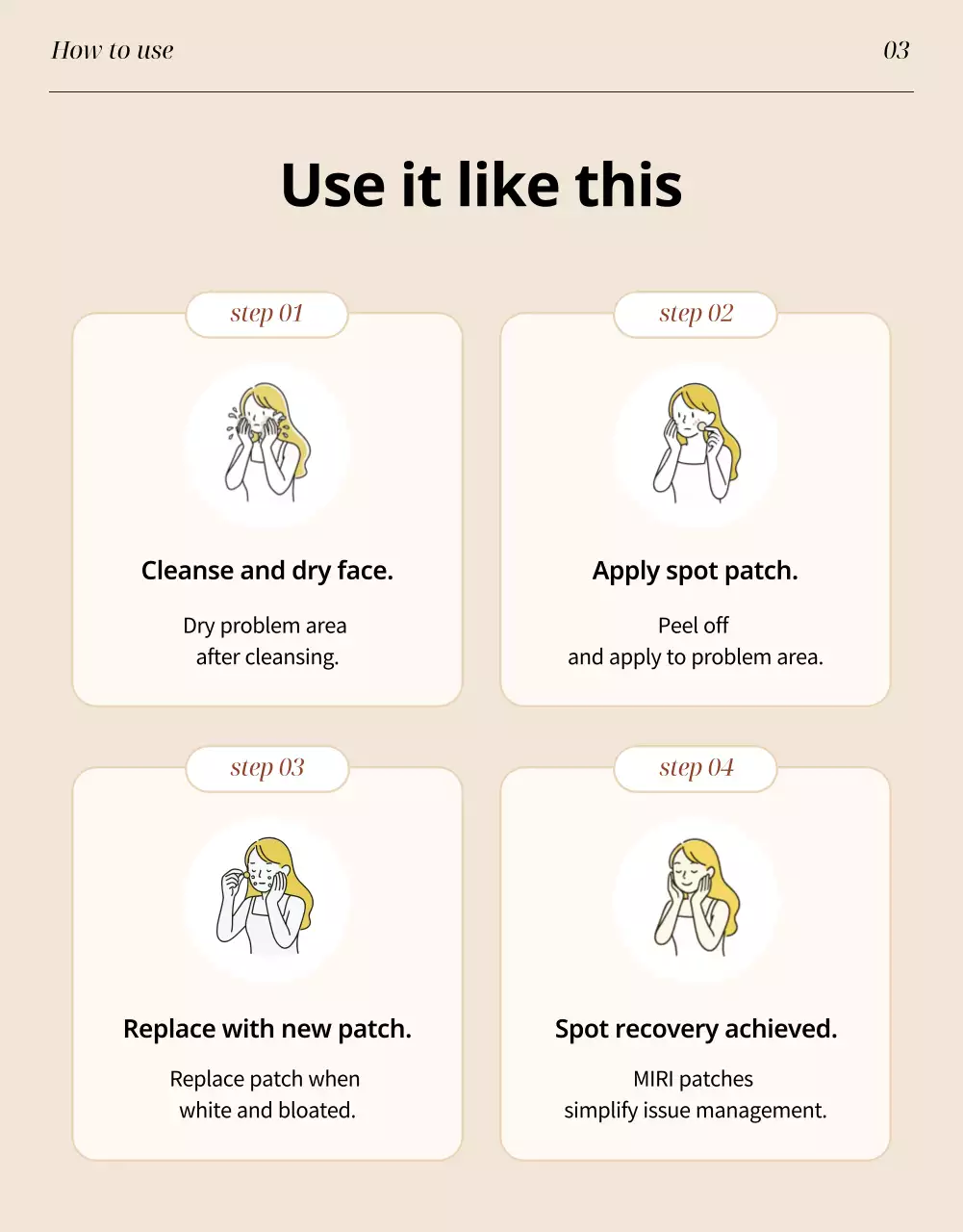 iklan perawatan kulit modern berwarna krem