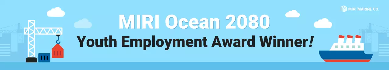 anúncio do prêmio blue modern