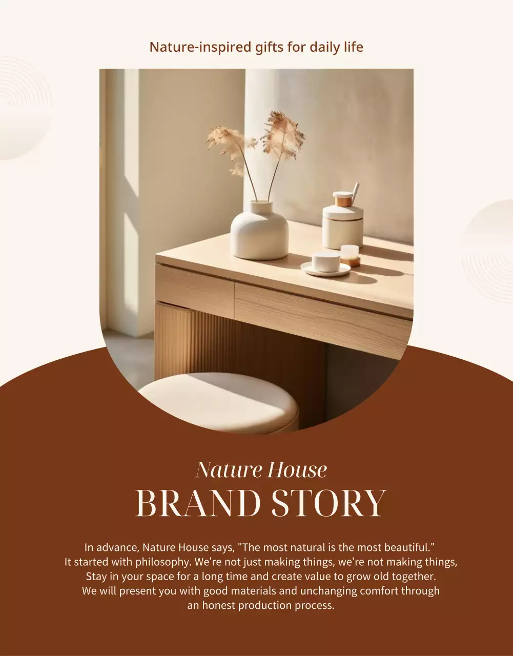 beige minimalist furniture template