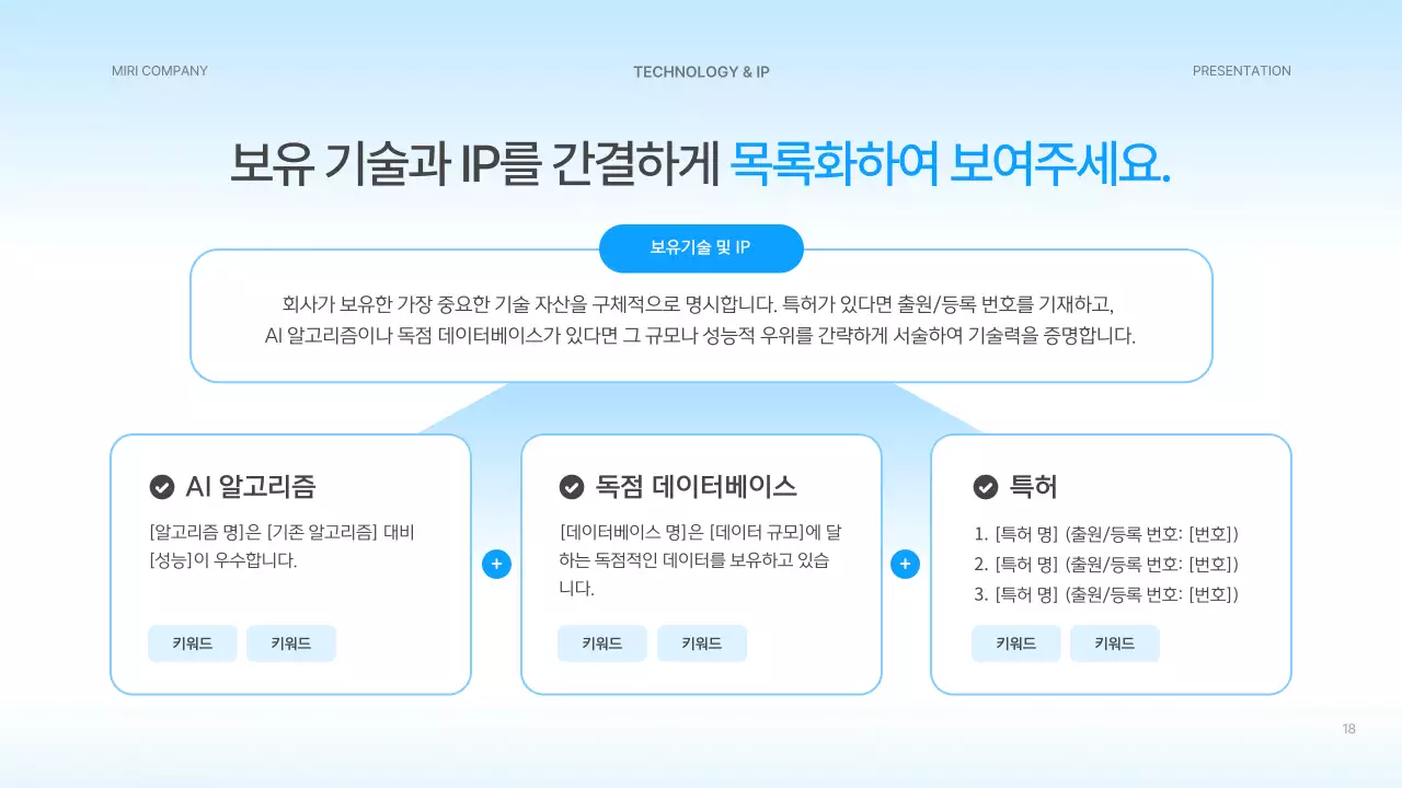 하늘색 깔끔 스타트업 설명서