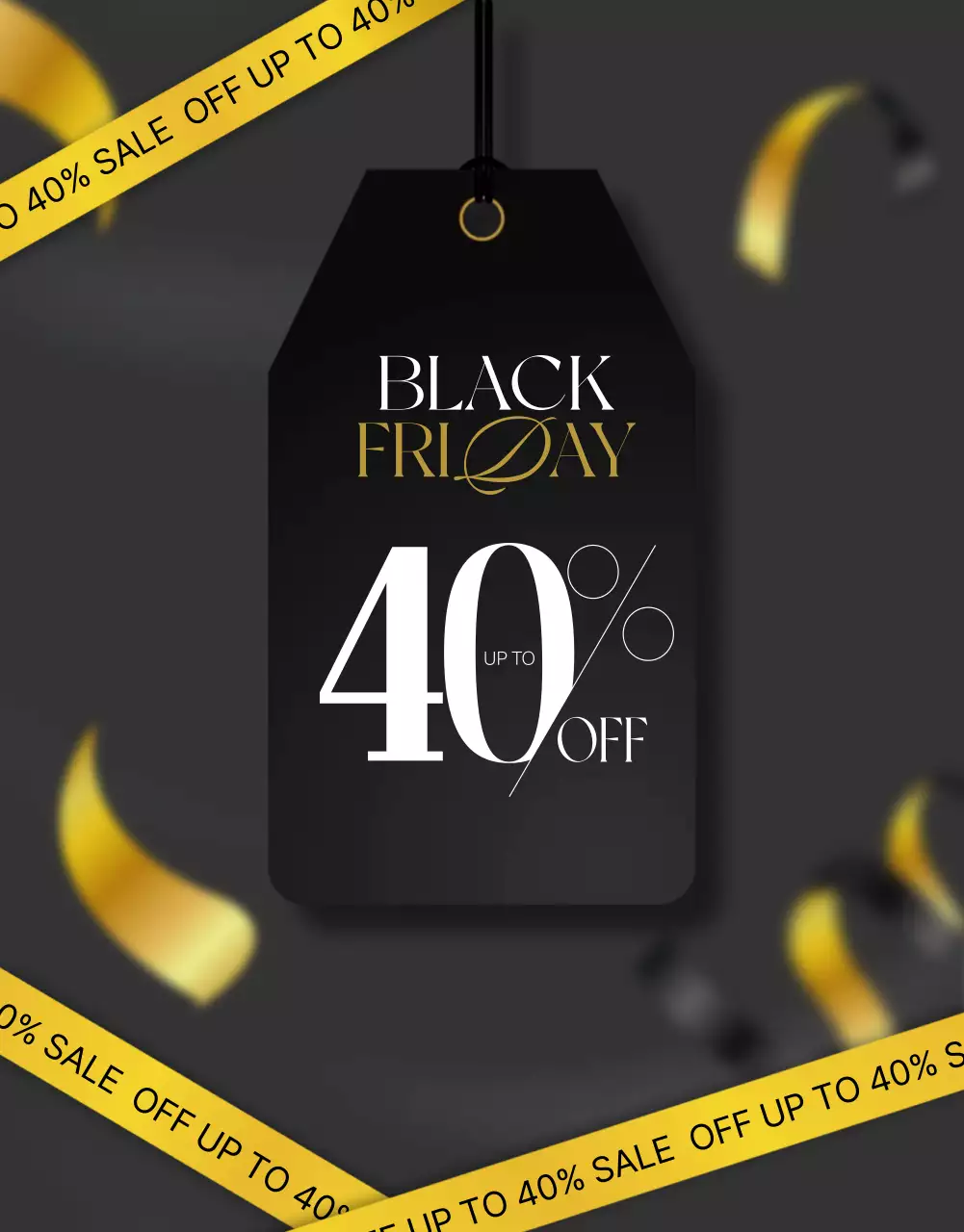 검정 모던 세일 프로모션