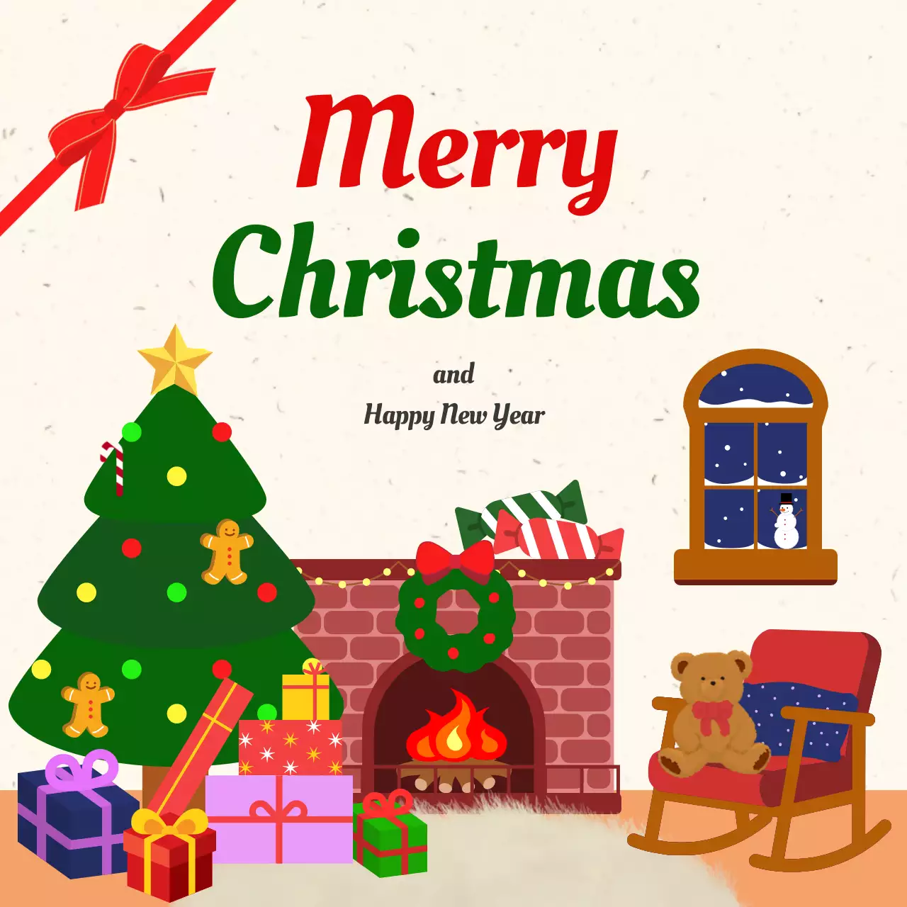 초록과 빨강의 아기자기한 크리스마스와 새해 게시글