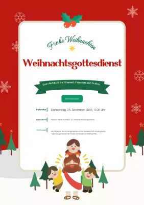 Roter Leitfaden für traditionelle Weihnachtsgottesdienste