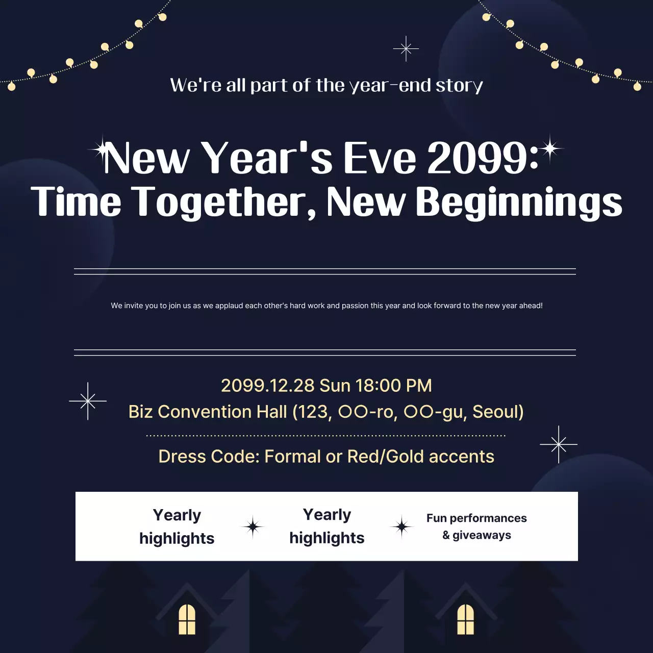 Navy Modern Year-End Event Information