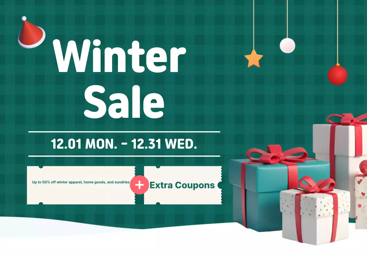 Green Clean Winter Sale Promotion