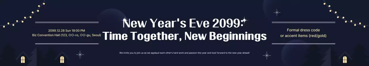 Informações sobre o evento de fim de ano da Navy Modern