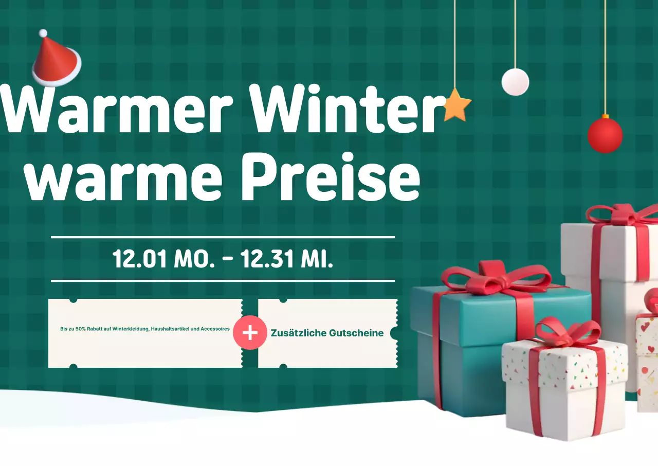 Winteraktion für umweltfreundliche Produkte