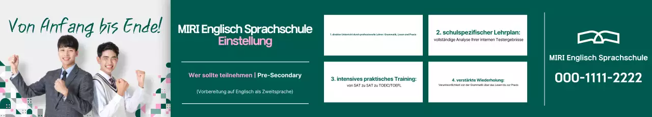 Rekrutierung der Green Modern English Academy