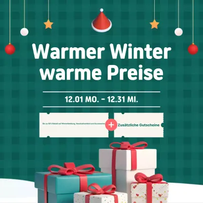 Green Clean Winter-Verkaufsaktion