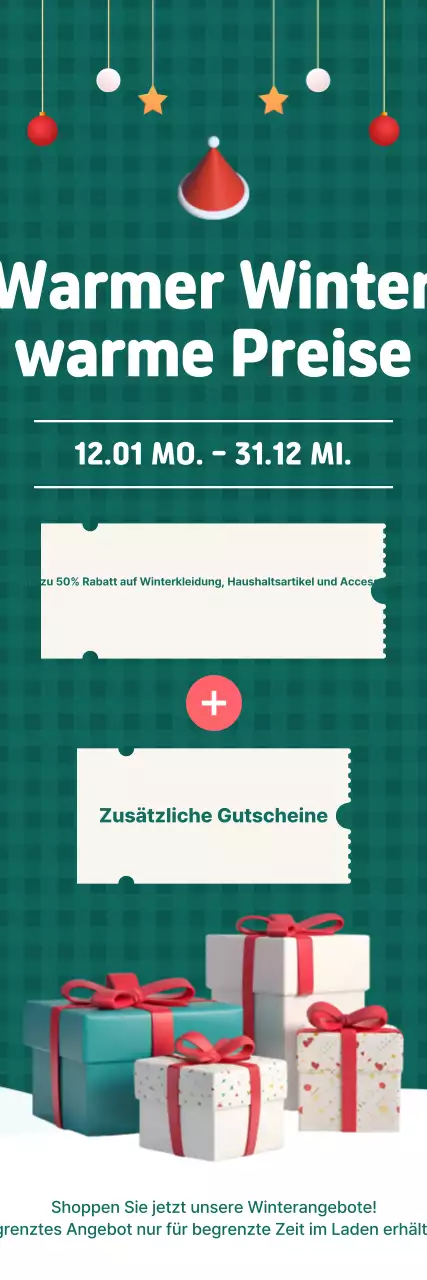 Winteraktion für umweltfreundliche Produkte