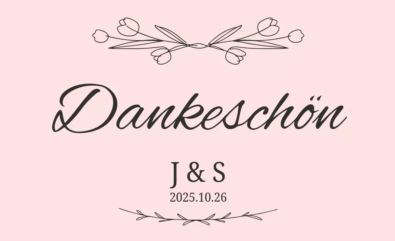 Schlichtes rosa Hochzeitsgeschenk