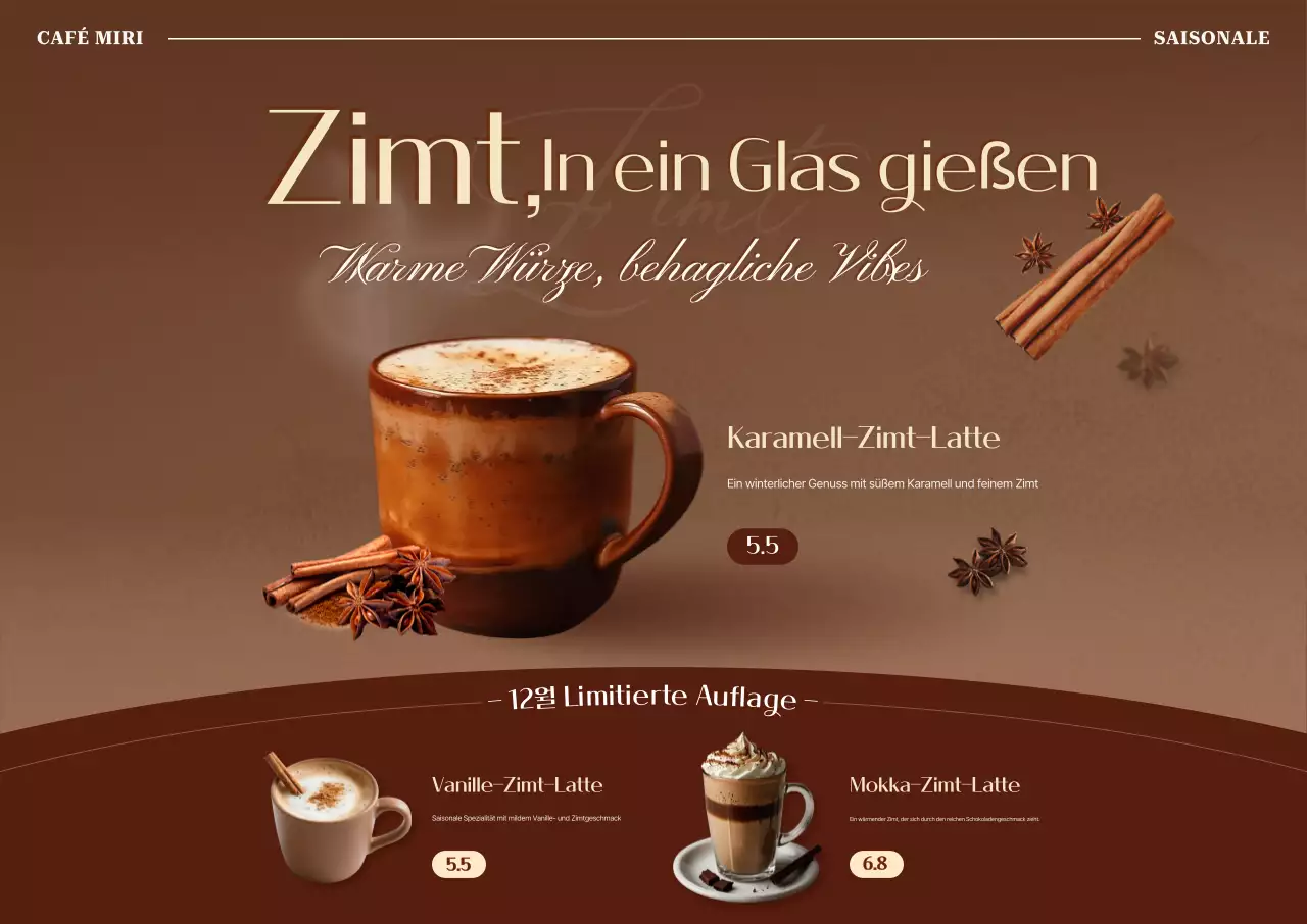 braune Vintage-Getränkeanzeige