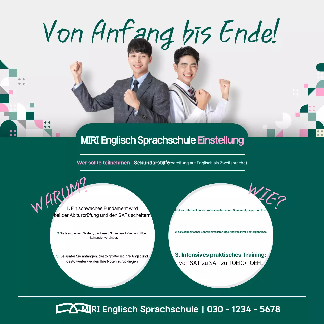 Green Modern English Academy Rekrutierung