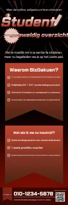 Rood gemarkeerde wervingskennisgeving van de academie