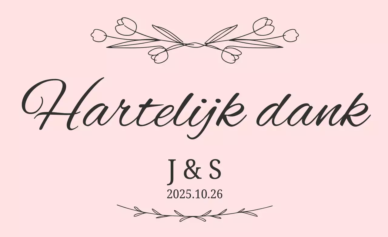 Roze eenvoudig huwelijksgunst