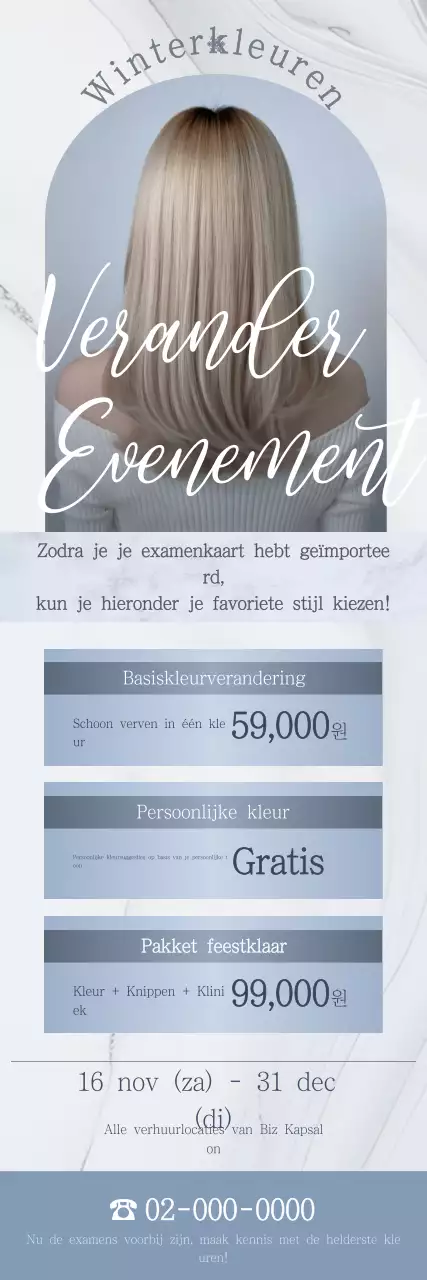 Grijs Modern Kapsel Evenement