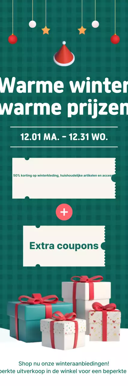 Groene, schone winteruitverkoopactie