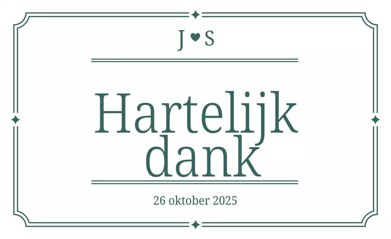 Grijze eenvoudige bedankkaart