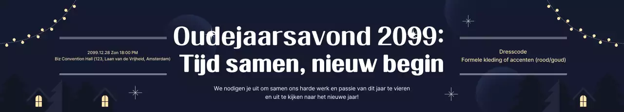 Informatie over het Navy Modern eindejaarsevenement