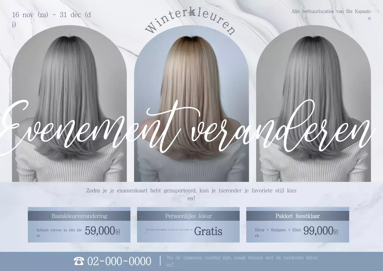 Grijs Modern Kapsel Evenement