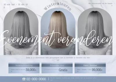 Grijs Modern Kapsel Evenement