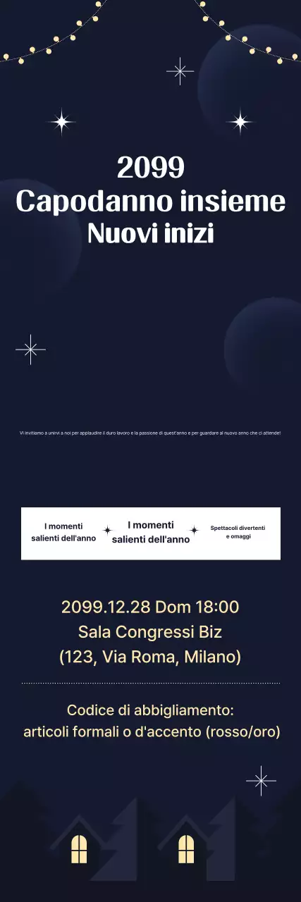 Informazioni sull'evento di fine anno della Navy Modern